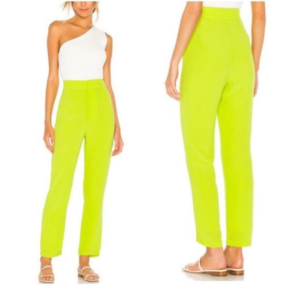 Lovers + Friends Pants - Lovers + Friends Pants |Alan Pant Neon Lime Green Women’s XS
